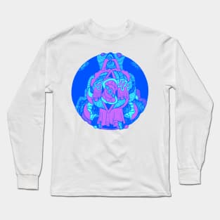 Blue Circle of Ornament Long Sleeve T-Shirt